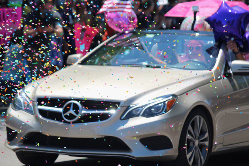 Joyful parade fulfills two wishes